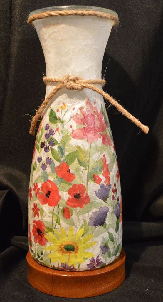 Flowers Long Neck Vase