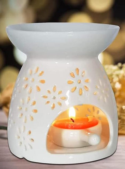 Wax Melt Burner with Candle Holder