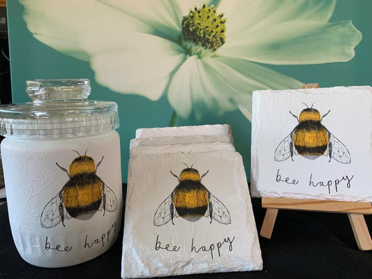 Bee Jar & Coaster