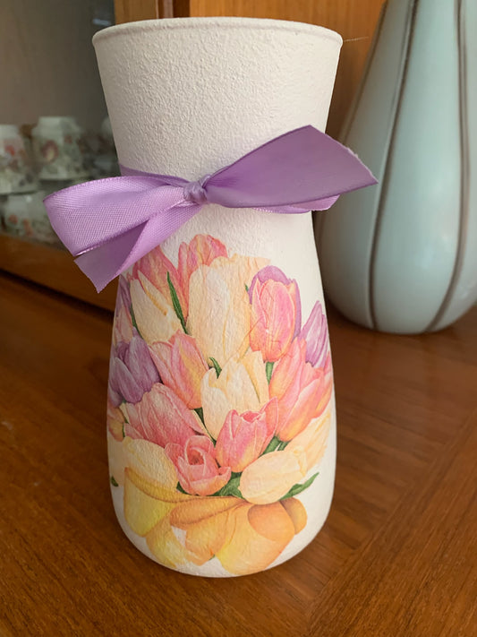 Tulips Life High Neck Vase.