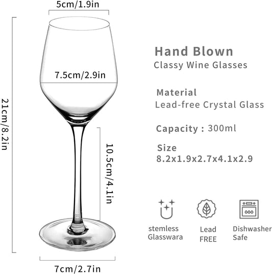 300ml Lead Free Crystal Wine Glass