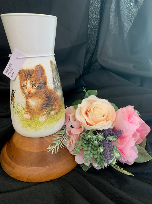 Kittens High Neck Vase.