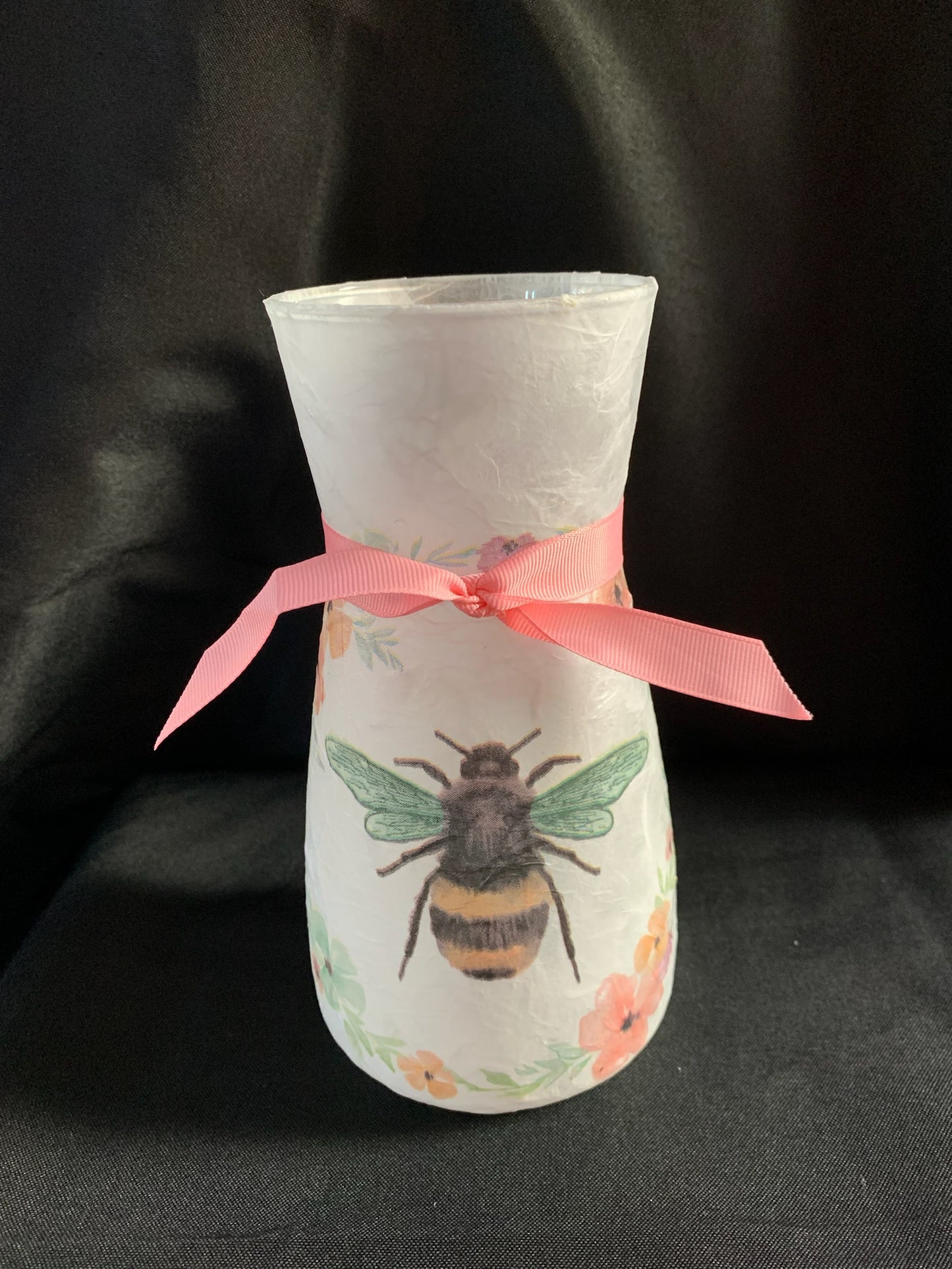 Large Bee High Neck Vase.