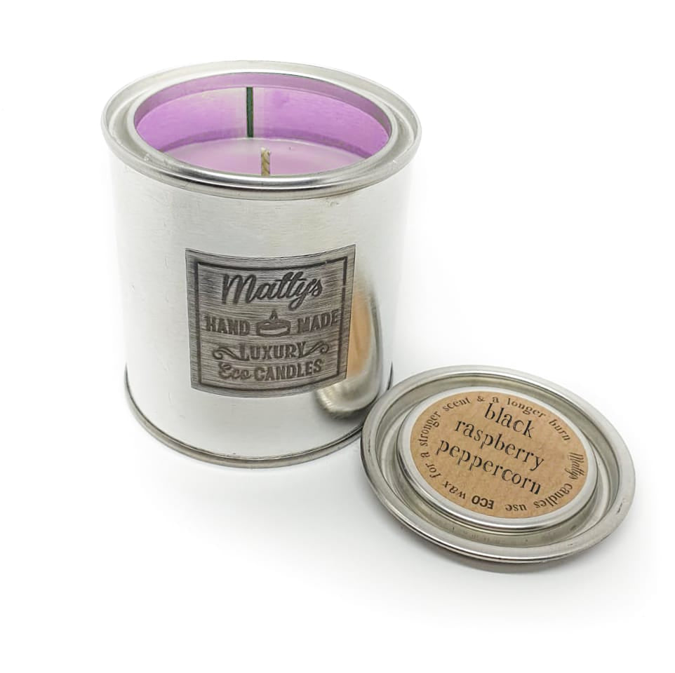 Black Raspberry Peppercorn Tinned Candle