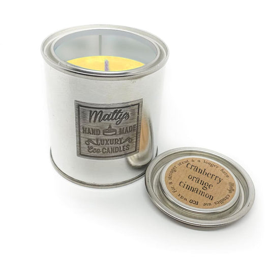 Cranberry Orange Cinnamon Tinned Candle