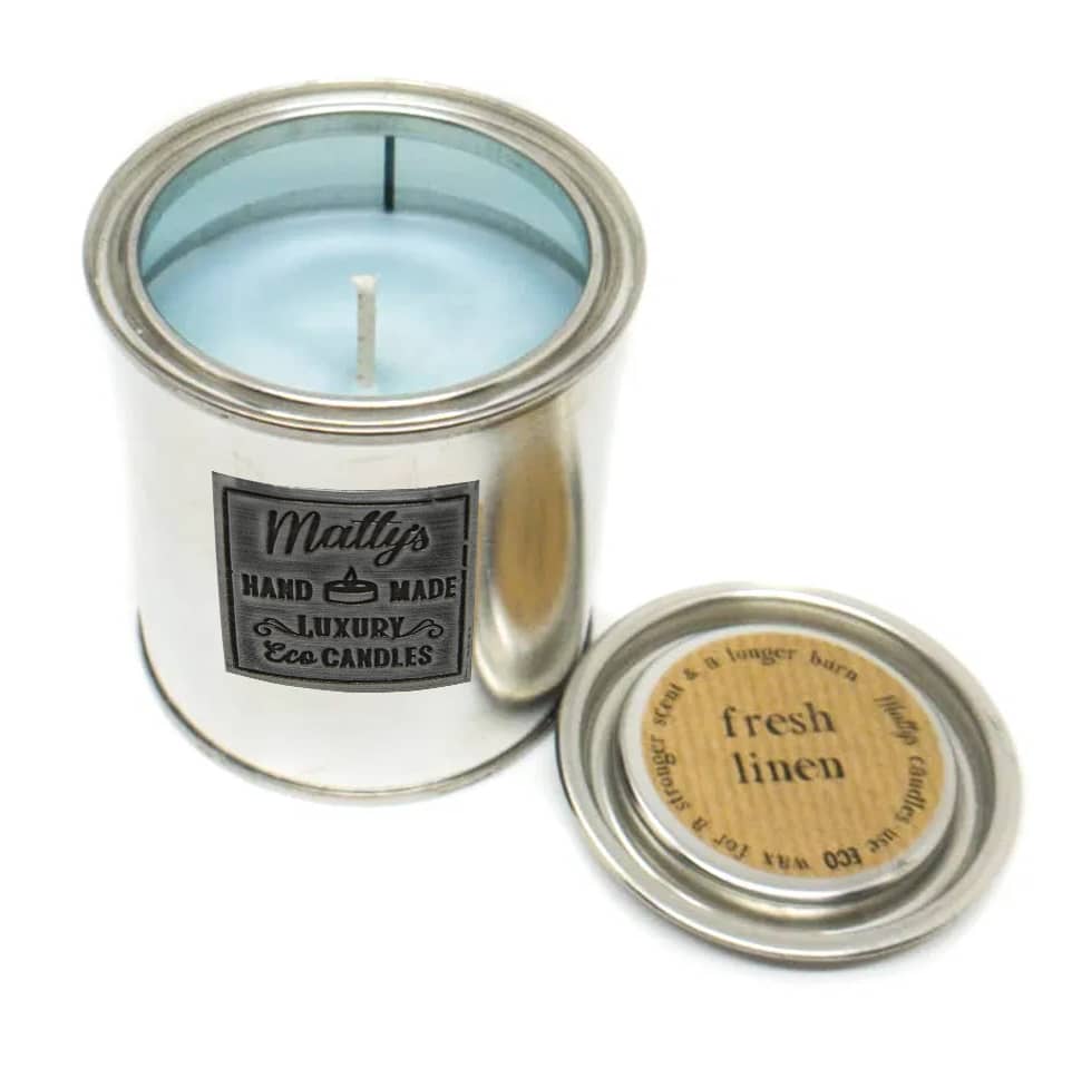 Fresh Linen Tinned Candle