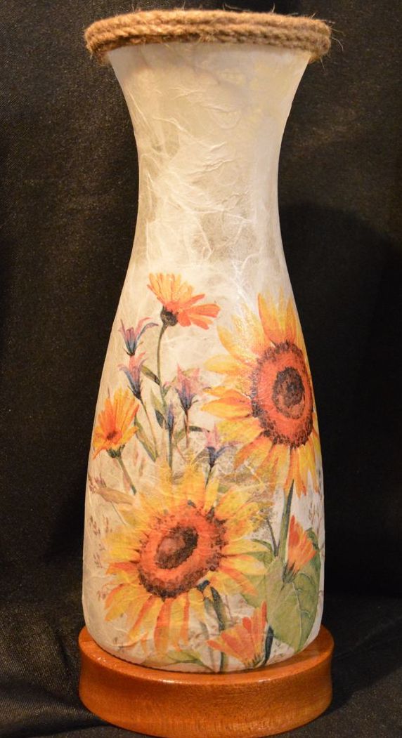 Sun Flowers Bud Vase